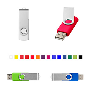 Les clés USB sont disponibles dans de nombreux coloris.