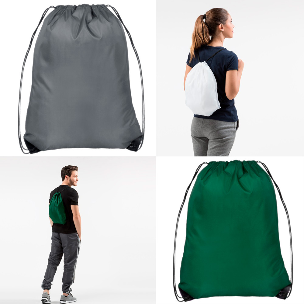 Impression sur sac à dos nylon avec cordon coulissant