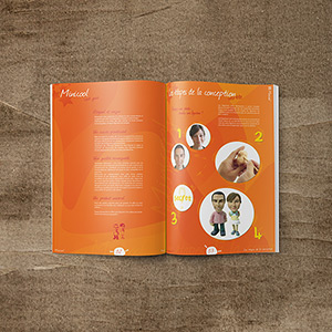Exemple de brochure de présentation de produits.