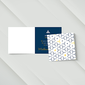 Exemple de cartes de vœux à deux volets